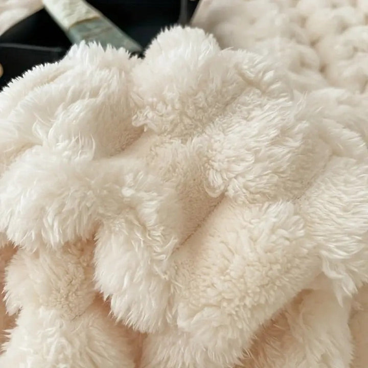 Cloud Cuddle koc Bubble‑teksturowany przytulny narzuta