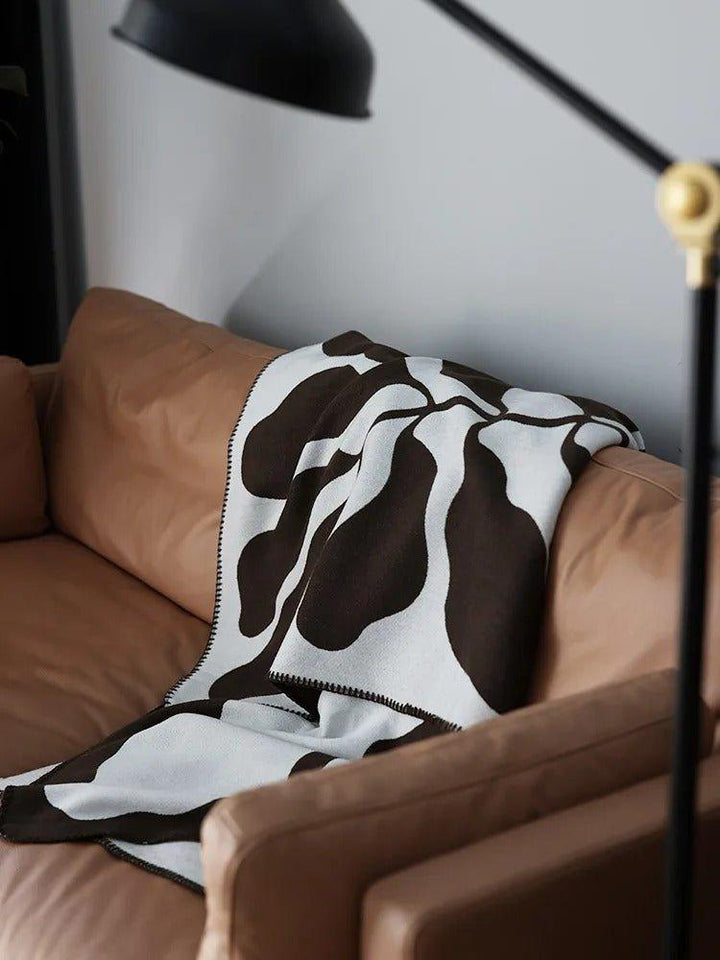 Nowoczesny, Abstrakcyjny koc narzutowy w boho Styl – Nordycki Styl koc, Narzuta na łóżko, Narzuta