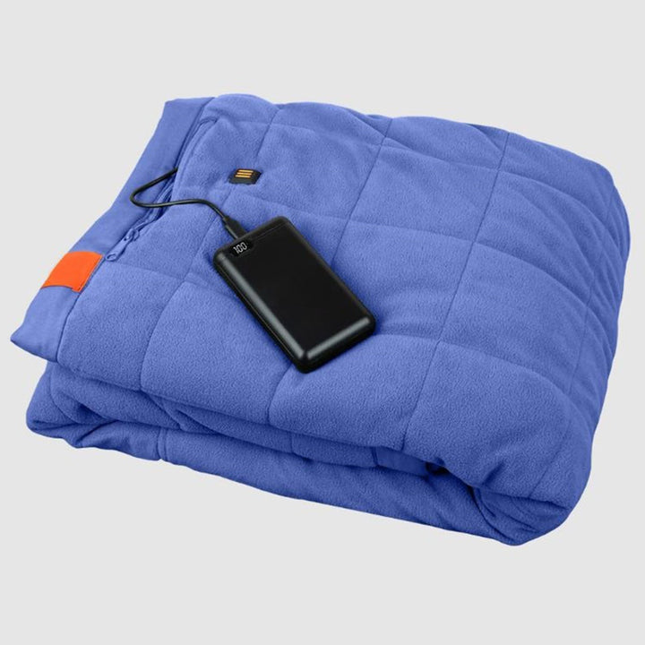 Podgrzewany koc outdoorowy z zasilany akumulatorem przenośny USB powerbank i Three strefy grzania