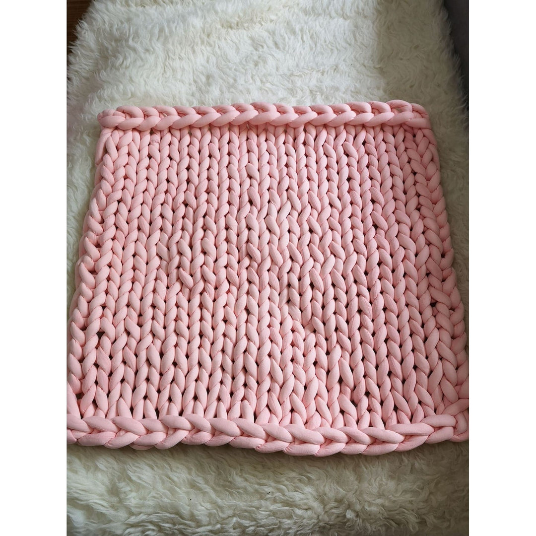 Koc narzutowy obciążeniowy gruby splot z Hand-tkany tekstura i Braided Edges tkany