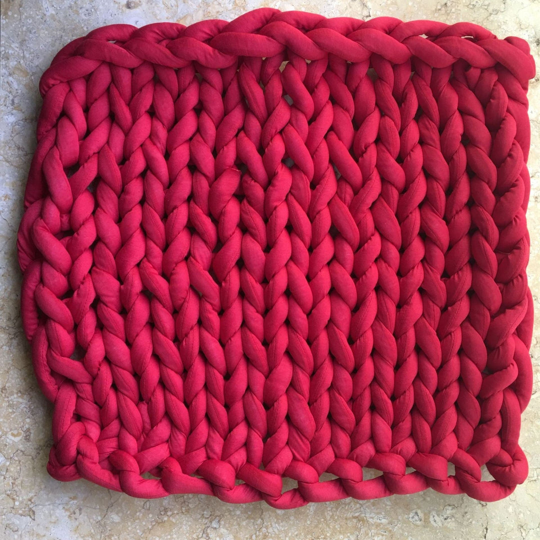 Koc narzutowy obciążeniowy gruby splot z Hand-tkany tekstura i Braided Edges tkany