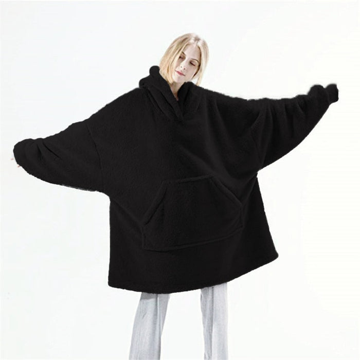 Otulena™ Bluza-koc oversize z dwustronnego pluszowego polaru