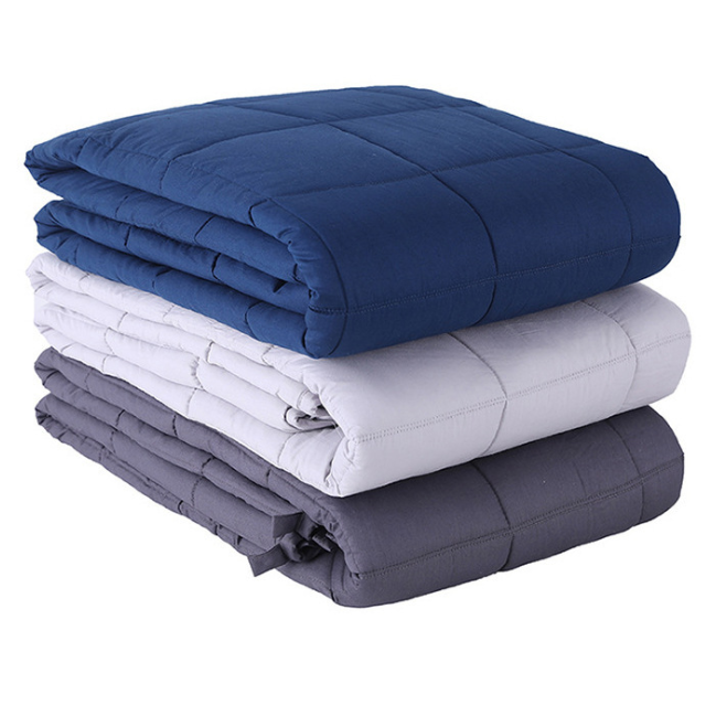 Kołdra obciążeniowa dla sen i redukcja stresu z Quilted bawełna design narzuta