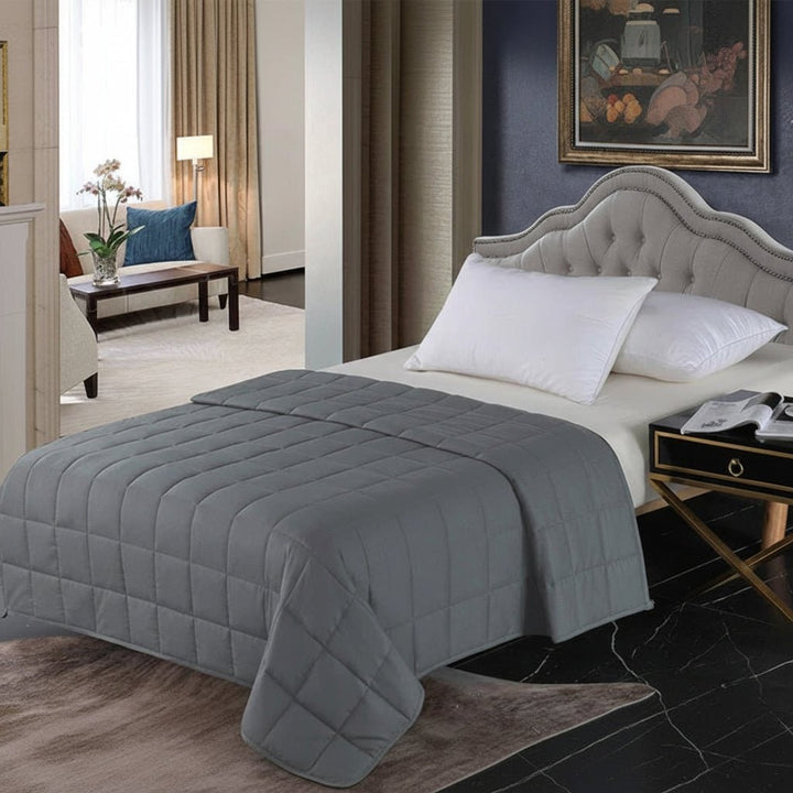 Kołdra obciążeniowa dla niepokój podczas snu łóżko z Quilted bawełna design narzuta